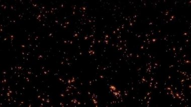 Loop falling gold star particles animation motion on black abstract Background. Gold stars particle on black background motion titles cinematic