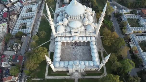 Istanbul Moskee Kalkoen Suleymaniye Moskee — Stockvideo