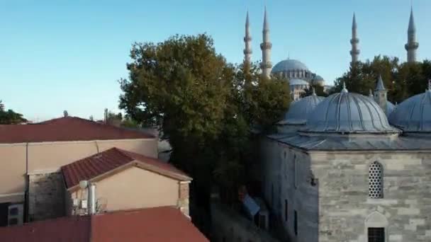 Комплекс Воздушной Мечети Истанбуле Сулеймание — стоковое видео