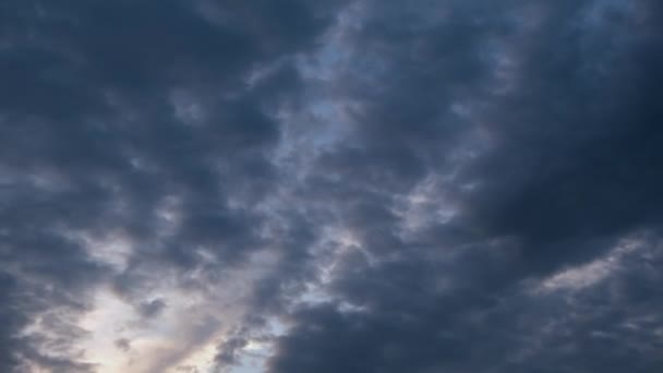Nubes Nubes Grises Lapso Tiempo Mal Tiempo — Vídeos de Stock