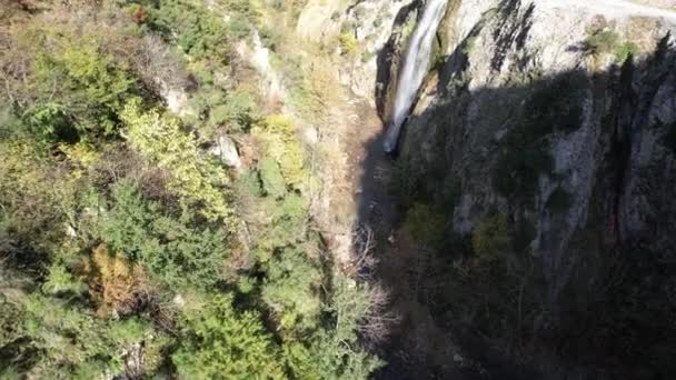 Waterfall Aerial Waterfall Creek Canyon — Stock Video