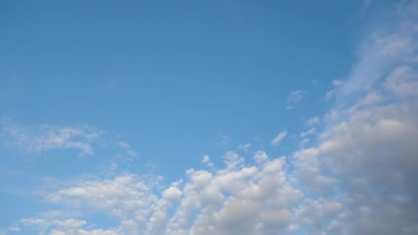 Nubes Nubes Blancas Parches Lapso Tiempo — Vídeo de stock
