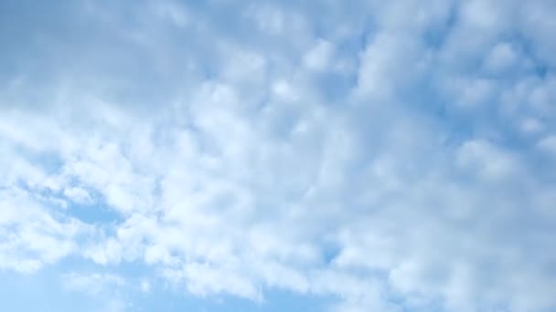 Nubes Nubes Blancas Parches Lapso Tiempo — Vídeo de stock