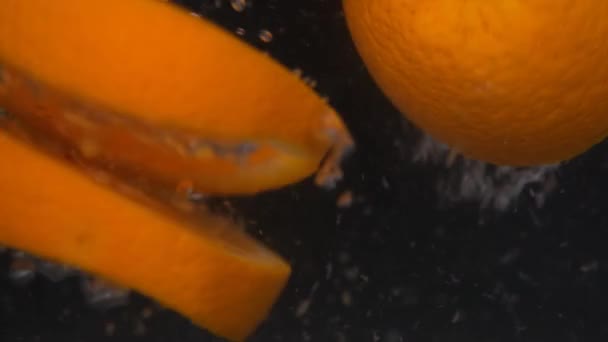 Limón Salpicadura Limón Agua Burbuja — Vídeos de Stock
