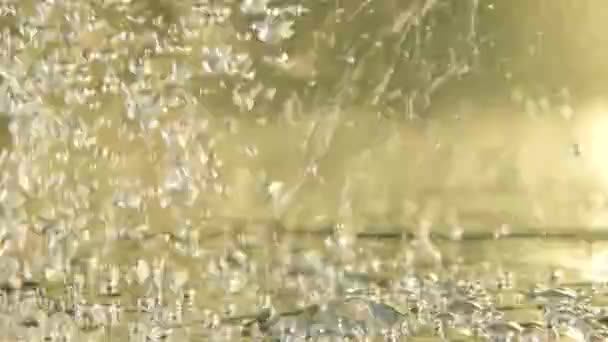 Bańka Jasnożółte Tło Bańka Wody — Wideo stockowe