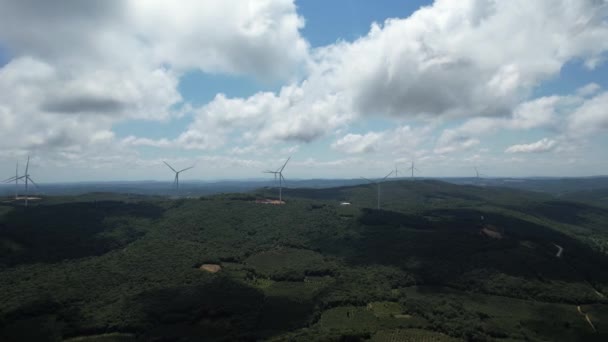 Electric Turbine Aerial Wind Turbine Electric Generation — Stok video