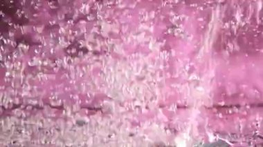 kabarcıklar, su kabarcıkları pembe arkaplan