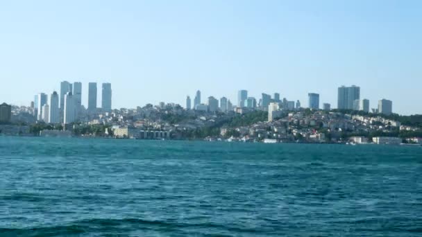 Boszfor Isztambuli Városi Időeltolódás Boszfor — Stock videók