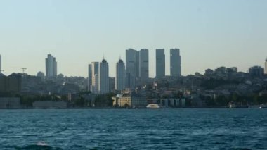 İstanbul, İstanbul, modern şehir zaman kaybı ve boğaz.