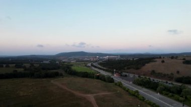Kırsal yol, kırsal hava yolu açık alanda.