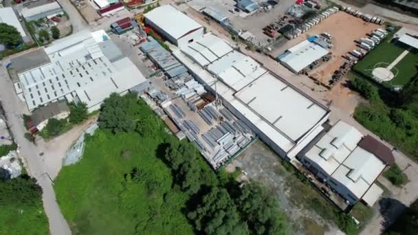 Warehouse Aerial Warehouse Storage Space High Quality Footage — Stock Video