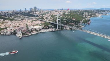 Boğaz köprüsü, hava atışı Boğaz köprüsü trafiği ve gemi