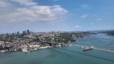İstanbul 'daki Boğaz Köprüsü, Hava Boğazı Köprüsü trafiği ve kargo gemisi