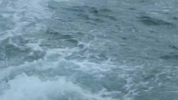 Wellen Weiße Schäumende Wellen Hochwertiges Filmmaterial — Stockvideo