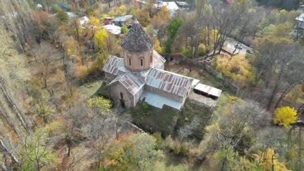 Aerea Storica Chiesa Georgiana Pietra Ortodossa Tacchino Tas Moschea — Video Stock