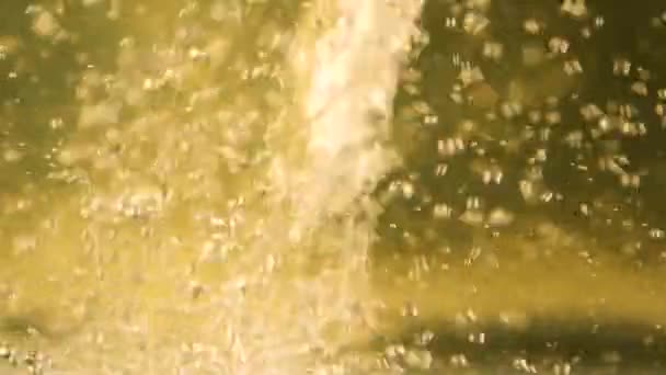 Bubbles Water Bubbles Yellow Backgrounds Slowmotion Video Clip