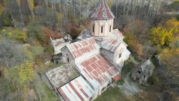Biserica Georgiană Din Piatră Istorică Din Turcia Moscheea Sarcină — Videoclip de stoc