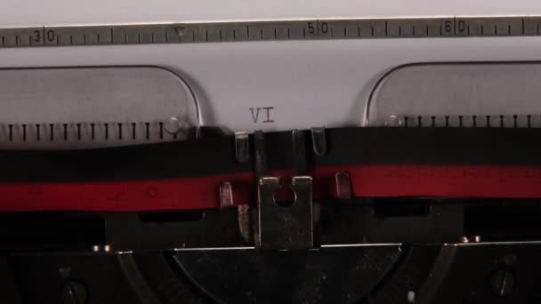タイプライター タイプライターのヴィンテージワード ヴィンテージ — ストック動画