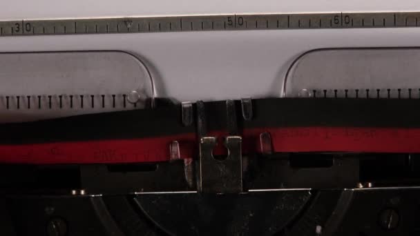 Typewriter Question Mark Typewriter Vintage — Stock Video
