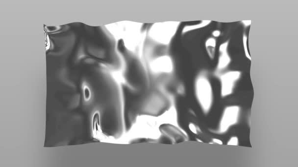 Визуализация Абстрактного Искусства Сюрреалистичной Органической Плоскостью Инопланетянина Жидкой Субстанцией Кривой — стоковое видео