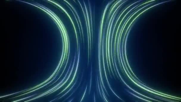 Циклічна Анімація Барвистий Спектр Лазерних Променів Ковзає Вгору Абстрактний Фон — стокове відео