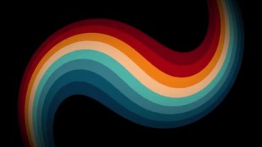 Klasik Çizgili Arka plan, İlmek Örnekleri, 1970 'lerden kalma Retro Renkler, 70' ler, 80 'ler, 90' lar. 70 'ler tarzı retro vintage çizgili girdap girdabı görüntüleri. 80 'li yılların hareketli tasarımı, dikişsiz döngü