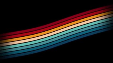 Klasik Çizgili Arka plan, İlmek Örnekleri, 1970 'lerden kalma Retro Renkler, 70' ler, 80 'ler, 90' lar. 70 'lerin modası geçmiş klasik çizgili arka plan görüntüleri. 80 'li yılların hareketli tasarımı, dikişsiz döngü