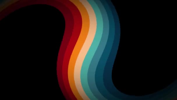 Sfondi Strisce Vintage Campioni Loop Colori Retrò Degli Anni Righe — Video Stock
