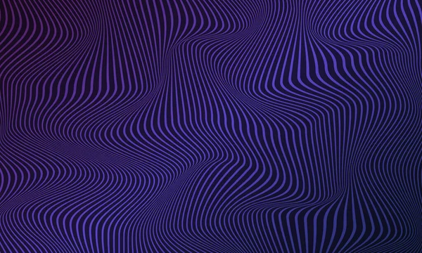 任意の波の縞模様を持つグラデーション グラデーションの背景に抽象的な形のない縞 曲線の背景 細い線 — ストックベクタ