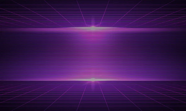 Synthwave Draad Frame Netto Illustratie Abstracte Digitale Achtergrond 80Er Jaren — Stockvector