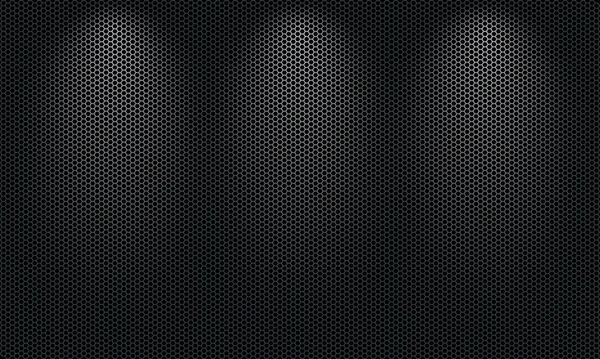 Szénszálas Textúra Háttér Technológia Absztrakt Vektor Illusztráció Hexagon Sötét Háttér — Stock Vector