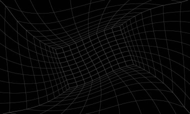 Retro Bilim-Kurgu Geçmişi 80 'lerin gelecekçi manzarası. Dijital Siber Yüzey. 1980 'lerin stili, boş ağ uzayı, siber punk fütürizm stili. Deforme olmuş, sarhoş, eğri büğrü, dalgalı, asit dolu 