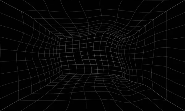 Rétro Science Fiction Contexte Paysage Futuriste Des Années Cyber Surface — Image vectorielle