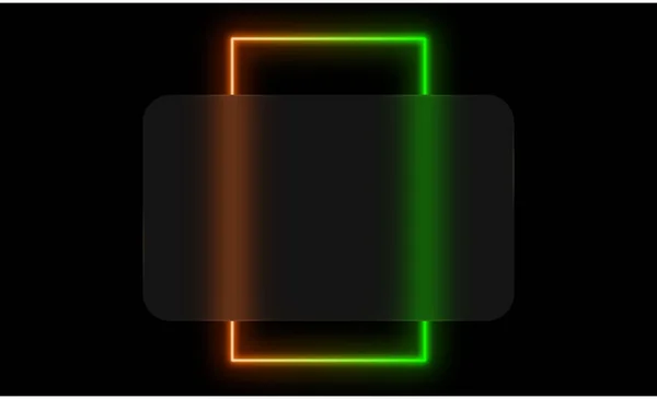 Modèle Carte Crédit Morphisme Verre Rectangle Plastique Lumineux Carré Lumineux — Image vectorielle