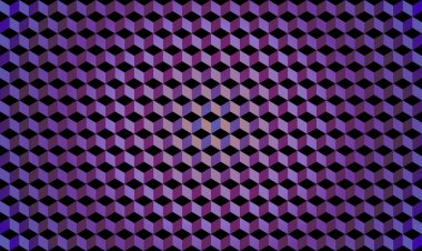 3 boyutlu Küplü Geometrik Gradyan Renk Arkaplanı. Antika Küpler Arkaplan, Posterler, Banner Numuneleri, Retro Renkler 1970 'lerden, 70' lerden, 80 'lerden, 90' lardan. Retro vintage 70 'lerin siber punk arka planı