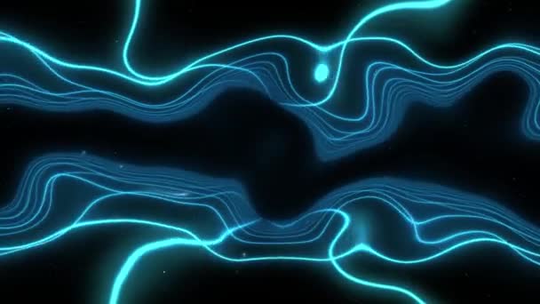 Wszechświat Retro Futurystyczne Tło Lat Tych Ilustracja Sieci Synthwave Krzywizna — Wideo stockowe