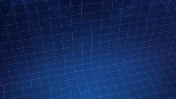 Ретро Футуристичний Background Синхронна Мережева Ілюстрація Дротяної Рами Анотація Цифрової — стокове відео