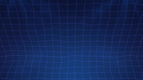 복고풍 80의 Synthwave 와이어 프레임 일러스트 추상적인 디지털 복고풍 미래주의 — 비디오