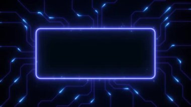 Devre tahtasında ve işlemci döngüsünde dijital veri hareket ediyor. Bilgisayar işleme ve düzenleme verileri. Soyut yüksek teknoloji yapay zeka (AI), veri madenciliği, modern bilgisayar teknolojisi yüzeyi