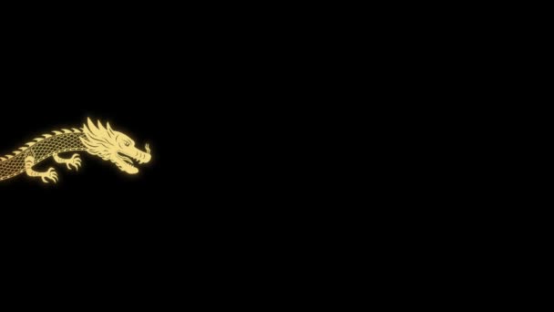 프레임을 비행하는 전통적인 애니메이션 인사를위한 스타일의 텍스트 배경에 — 비디오