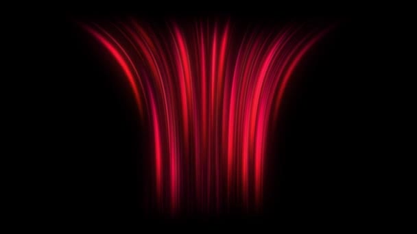 Поток Горячего Воздуха Воздействия Кондиционера Воздушный Эффект Красными Лучами Теплые — стоковое видео
