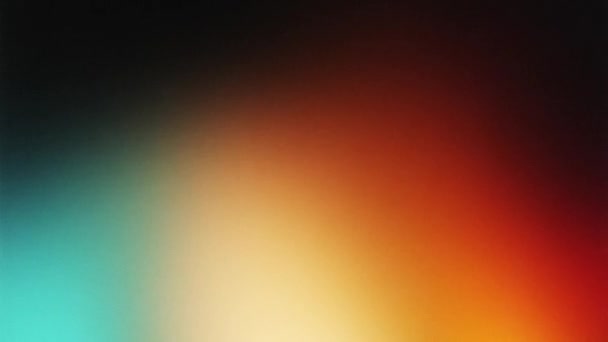 Vibrant Vhs Style Rainbow Teal White Psychedelic Grainy Gradient Color — Stock Video