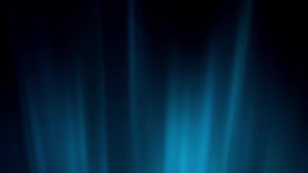 Blue Violet Beams Bright Laser Light Shining Black Background Animation — Stock Video