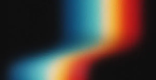 Levendige Regenboog Oranje Blauw Teal Wit Psychedelische Korrelige Gradiënt Kleurstroom — Stockfoto