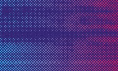 Yarı tonda solmuş eğim dokusu. Grunge yarım ton arkaplan. Pembe ve mavi kumlu gürültü duvar kağıdı. Retro pikselli vektör arkaplanı. Eski usul. 90 'ların tarzı arka plan, nostalji deseni