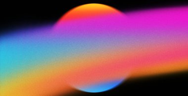 Canlı VHS tarzı turuncu turuncu deniz mavisi, beyaz, psikedelik, gradyan, siyah arka planda renk akışı, müzik kapağı dans partisi afişi tasarımı. 1970 'li, 70' li, 80 'li, 90' lı yılların Retro Renkleri