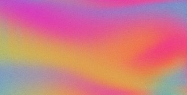 4K Gürültülü güzel renk eğimli arkaplan. Soyut pastel holografik bulanık gradyan arka plan dokusu renkli dijital tahıl yumuşak ses efekti nostalji, klasik, retro