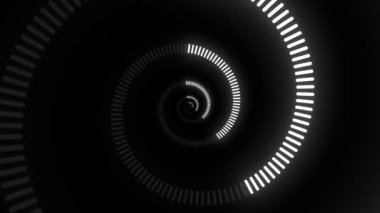 Evrendeki zaman kavramı, galaksi yıldızı arkaplanlı spiral saat. Zaman sarmalı. Zaman boşluğunun bileşimi, uzayda dijital saat sarmalı içinde uçmak..