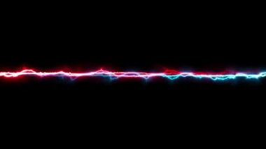 Kusursuz döngü animasyon dikdörtgen kare 4K video hareketi grafiği. Canlandırılmış sınırlar parlayan neon ışıkları çerçevesi. soyut yıldırım neon dikdörtgen çerçeve çizgi animasyonu. Şimşek Yıldırımı