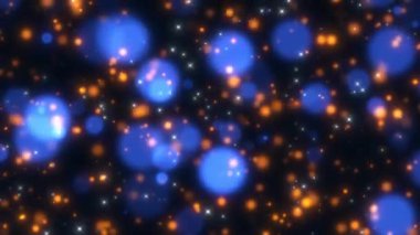 Işık parçacıkları ile soyut Altın bulanık bokeh arkaplan. Parıldayan güzel Bokeh ışığı. Parıltı canlandı. Kıvılcımlar uçuşuyor, Noel için sihirli efektler, yeni yıl kutlaması, etkinlik, parti